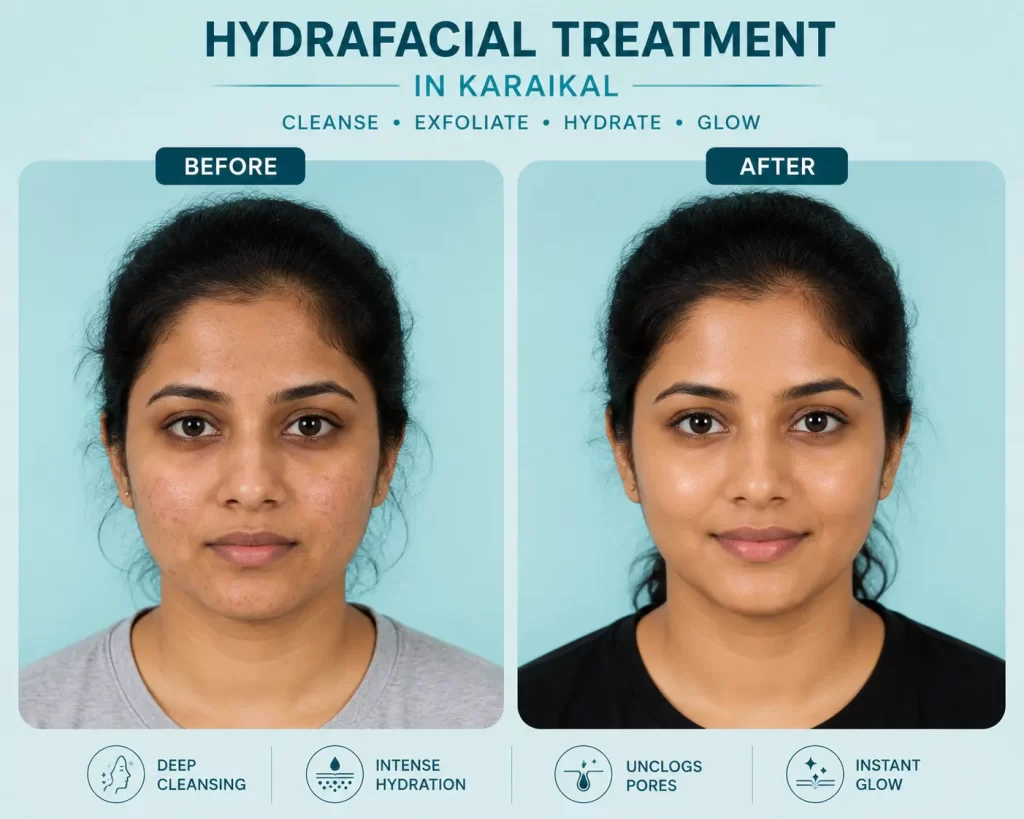 hydrafacial treatment after image