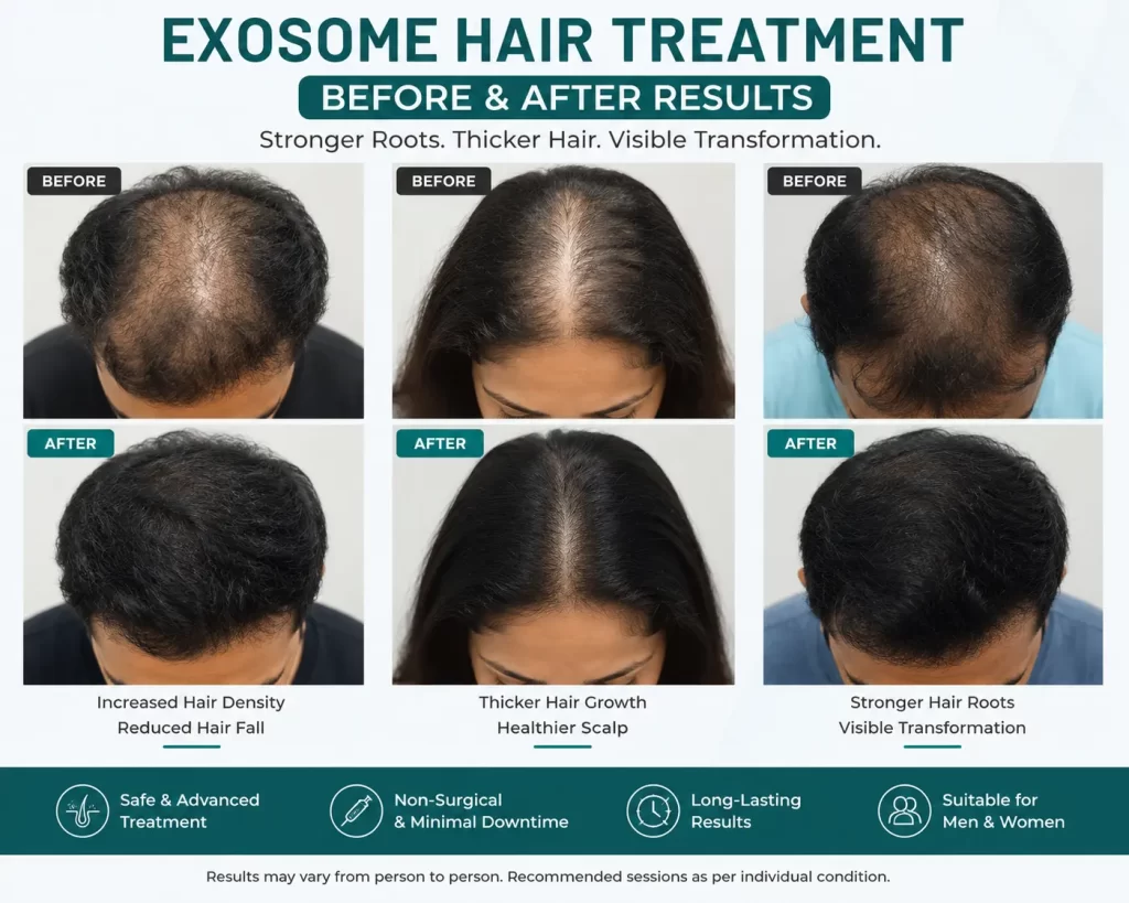 exosome treatment before and after